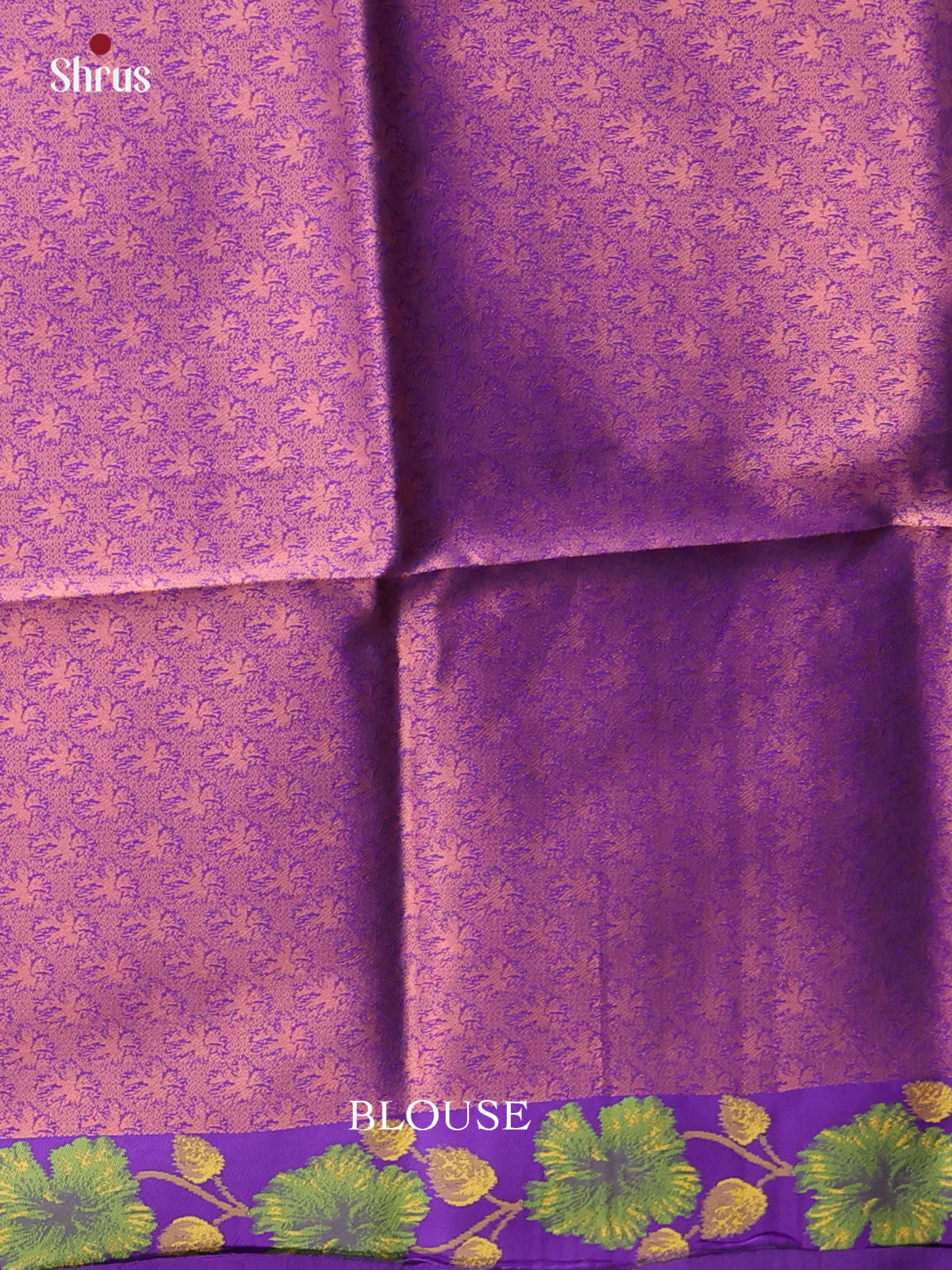 Mustardy Green & Purple- Semi Softsilk Saree