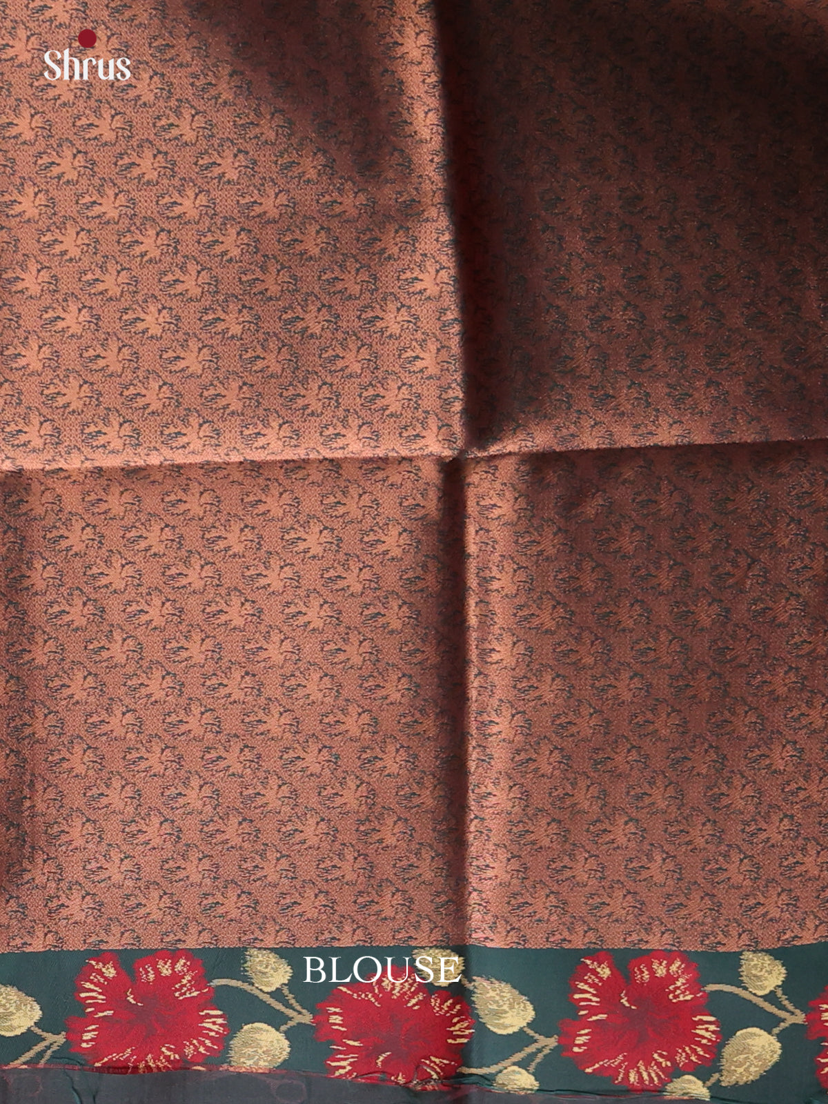 Peach & Green - Semi Softsilk Saree