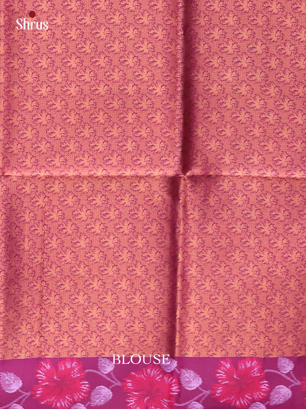 Purple & Maroon - Semi Softsilk Saree