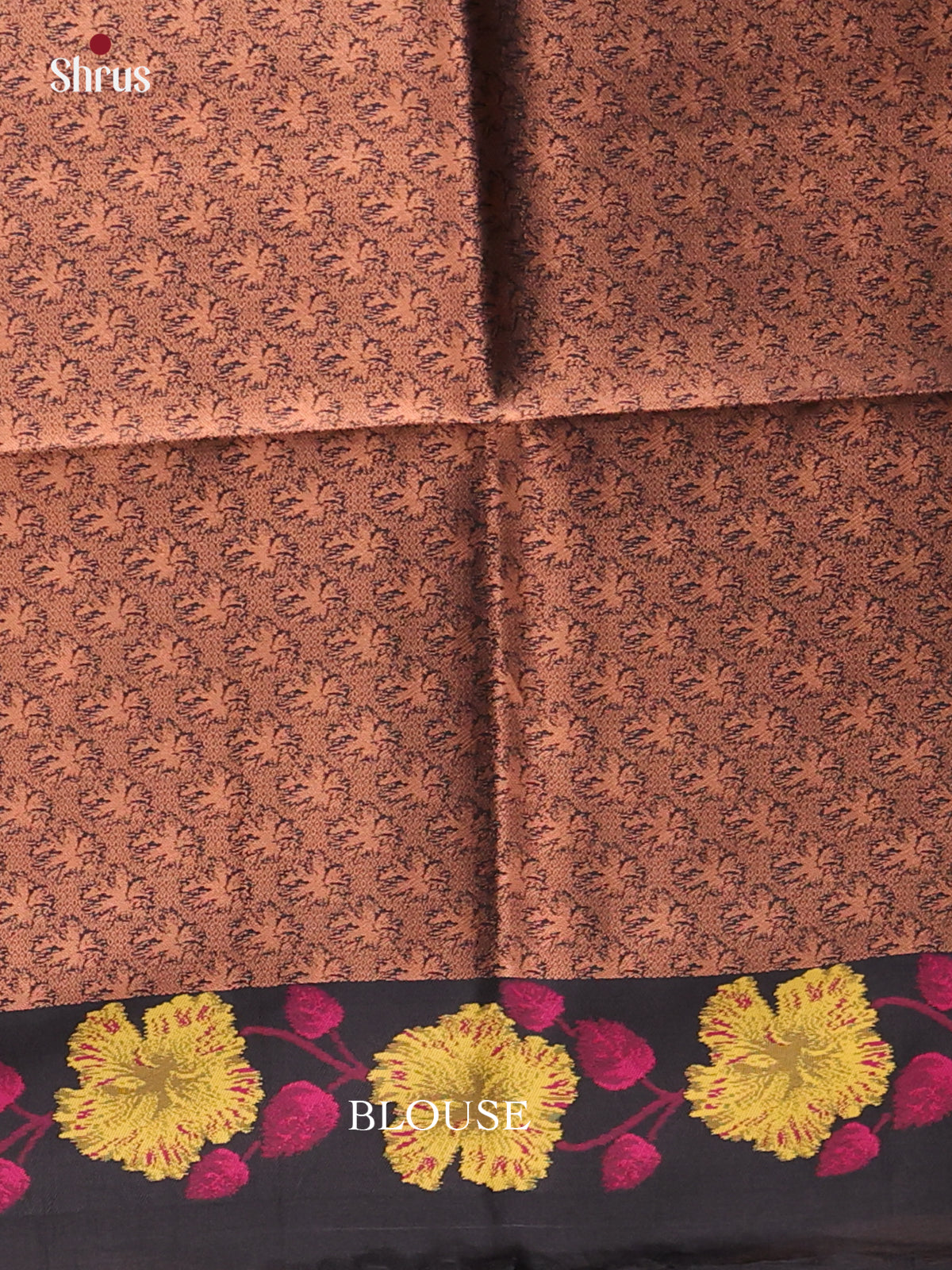 Maroon & Black- Semi Softsilk Saree