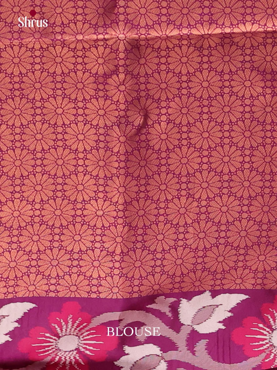 Pink & Purple- Semi Softsilk Saree