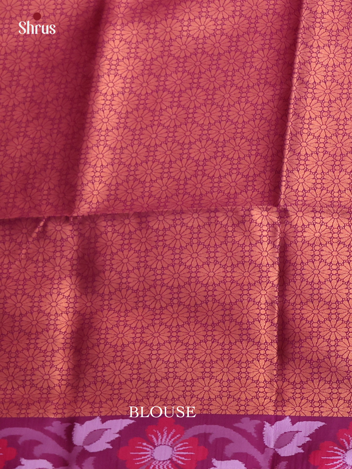 Purple & Maroon - Semi Softsilk Saree