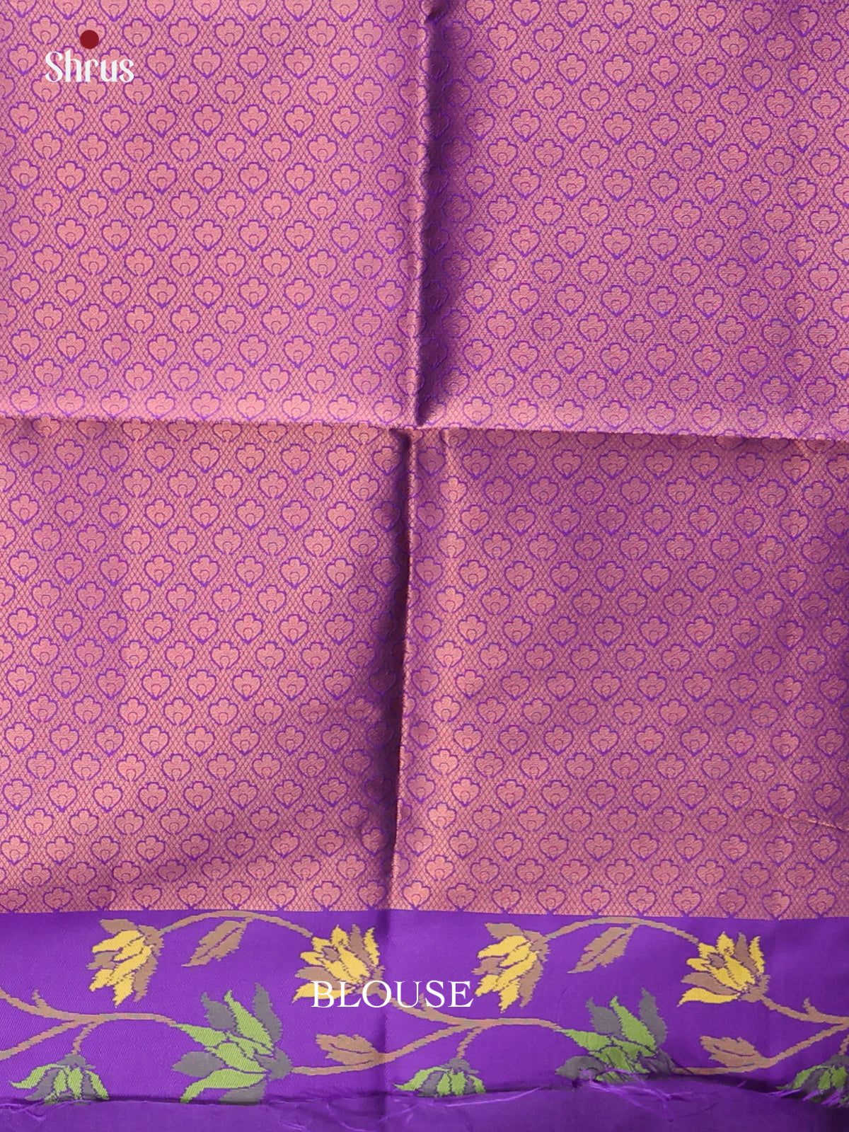 Mathulir Green & Violet- Semi Softsilk Saree
