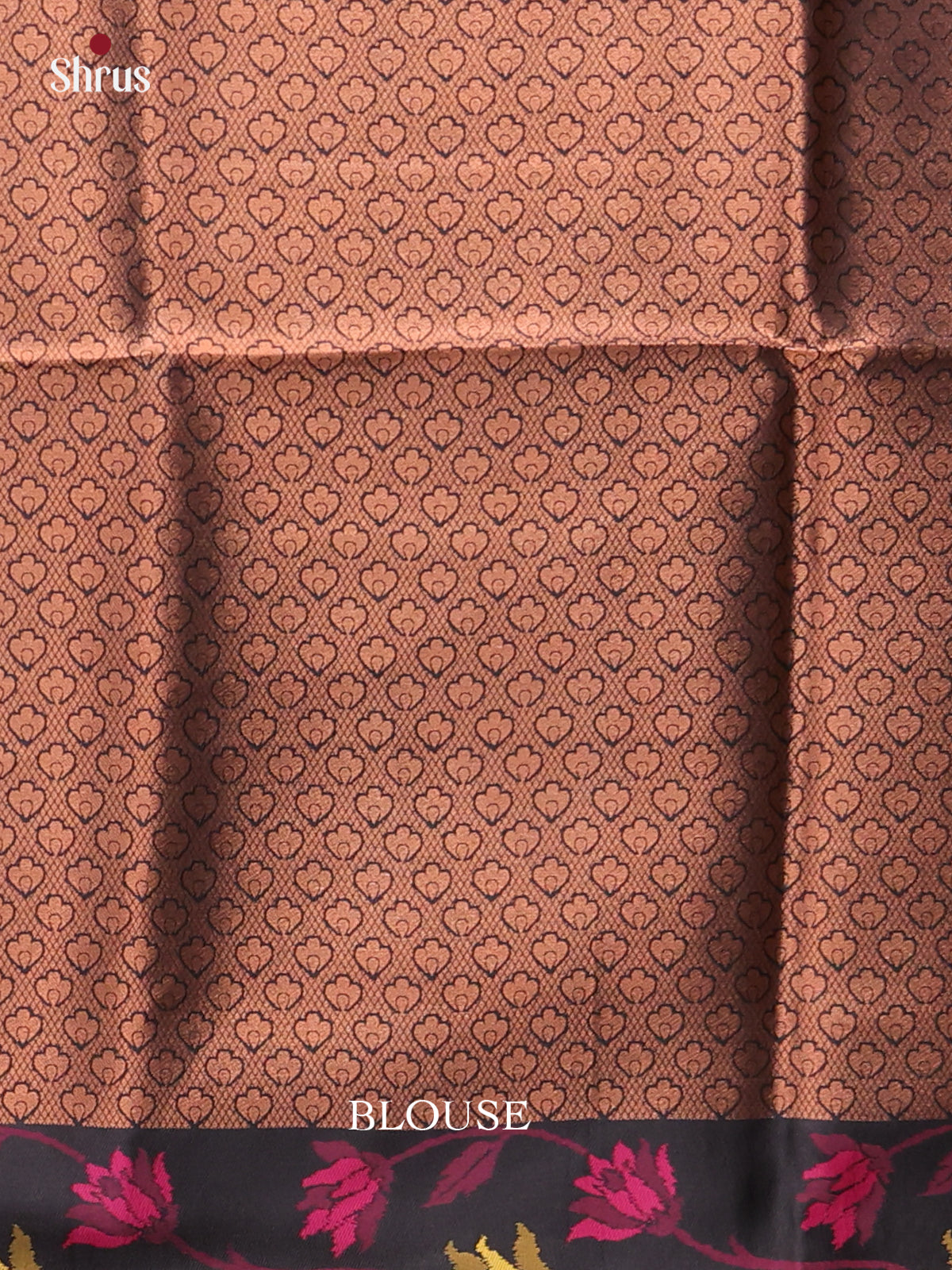 Maroon & Black - Semi Softsilk Saree