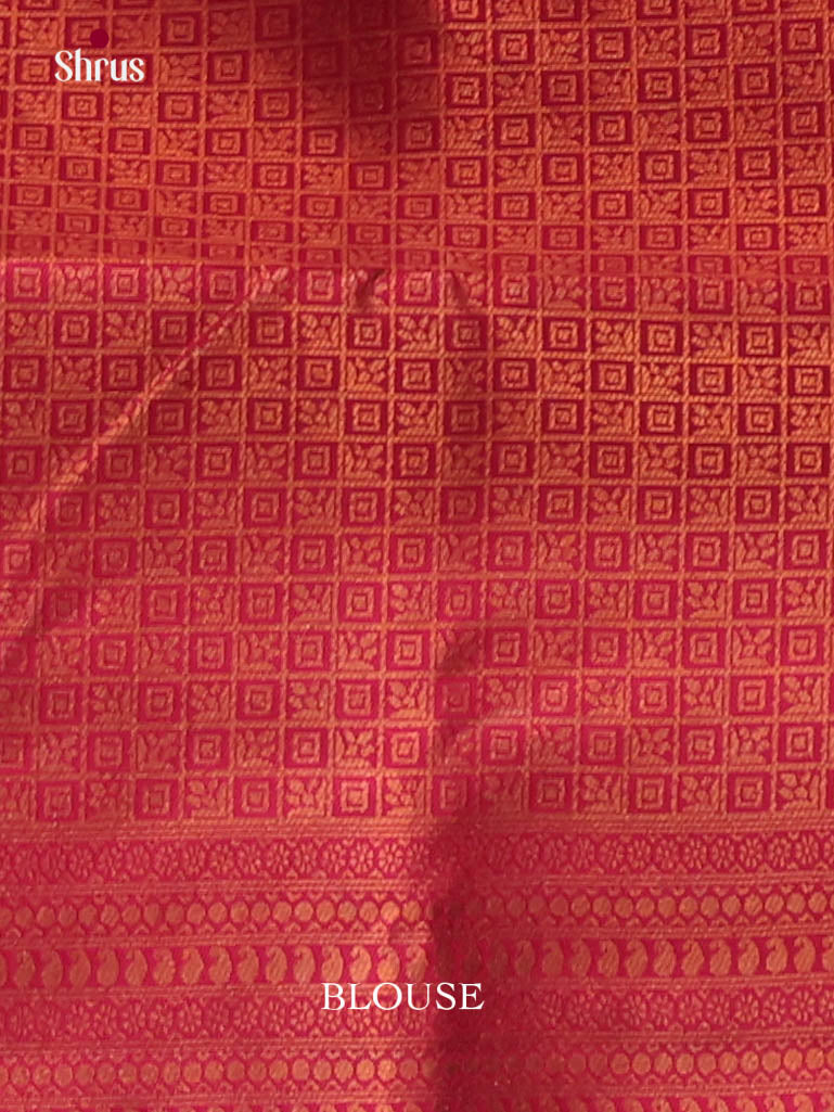 Green & Maroon - Semi Softsilk Saree