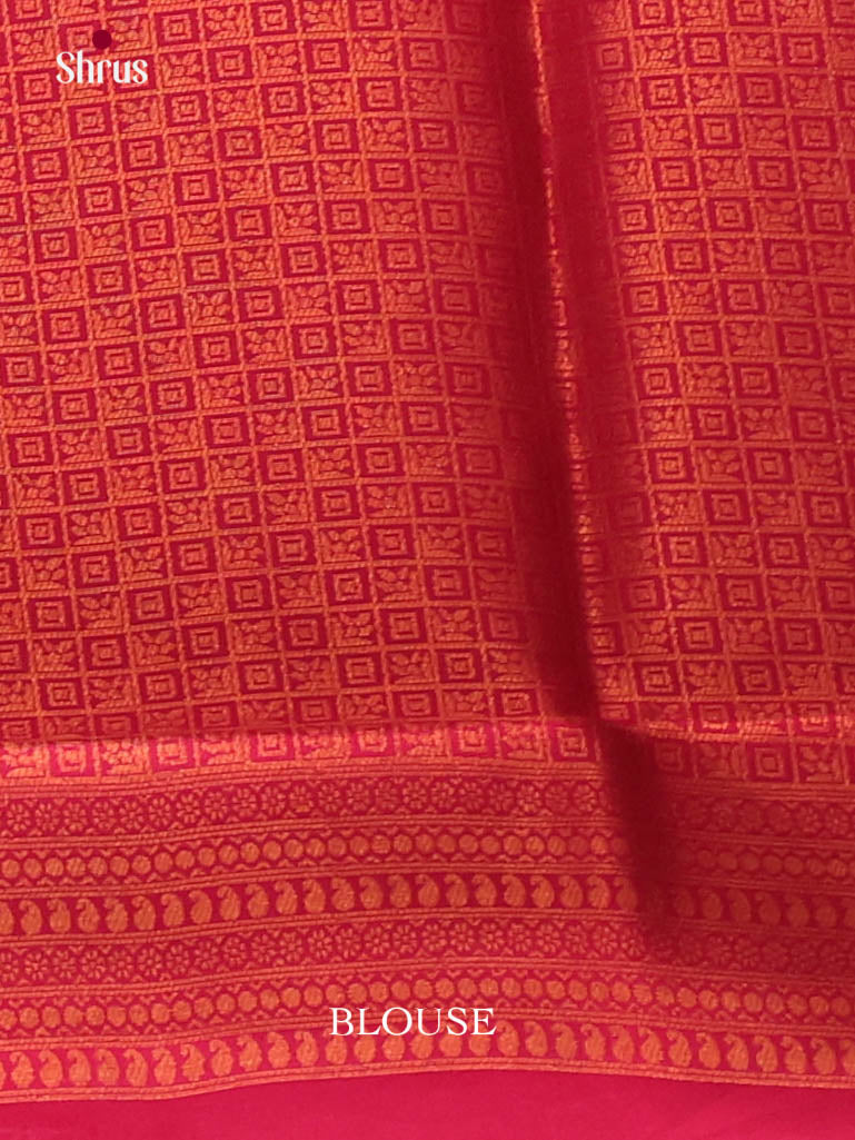 Baby Pink & Pink - Semi Softsilk Saree