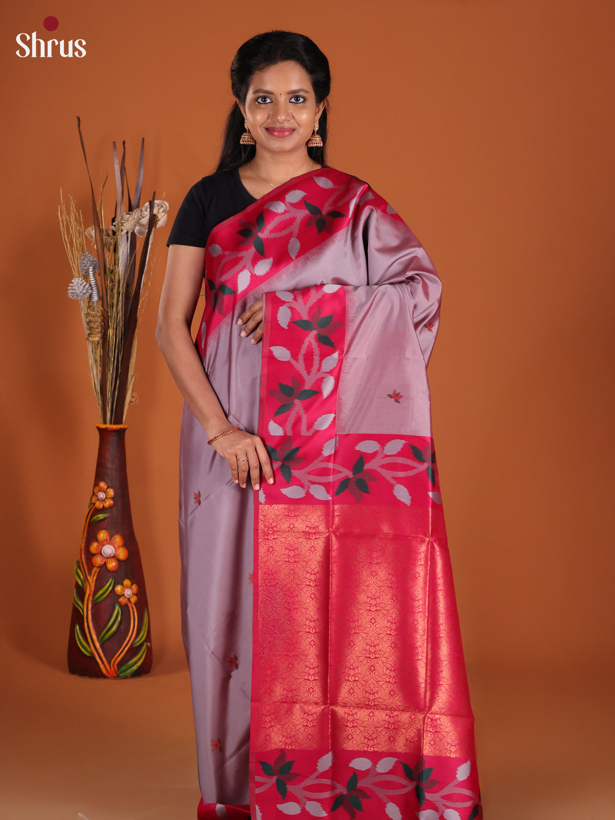DJS17238 - Semi Softsilk Saree