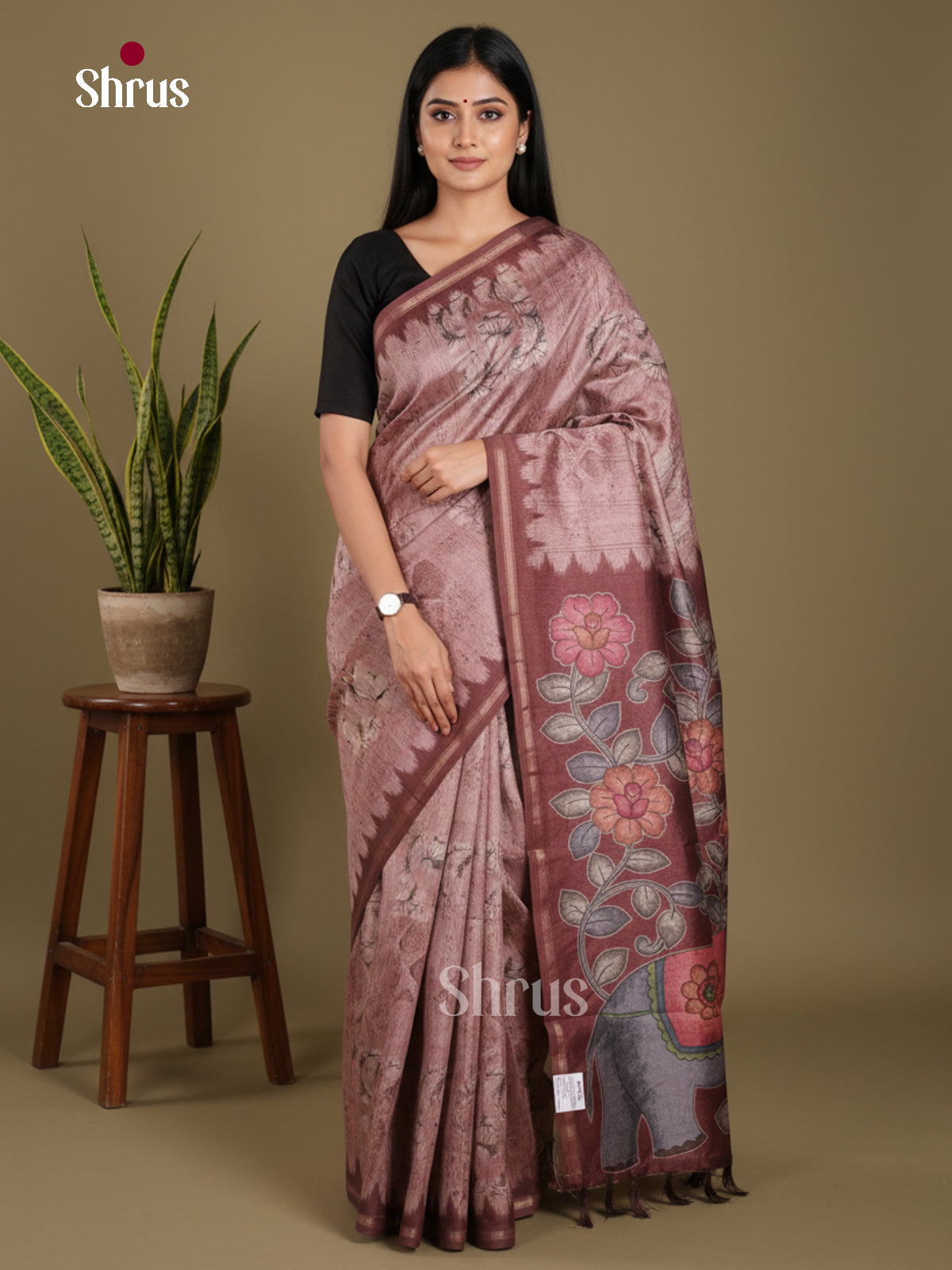 DJS17258 - Semi Chanderi Saree
