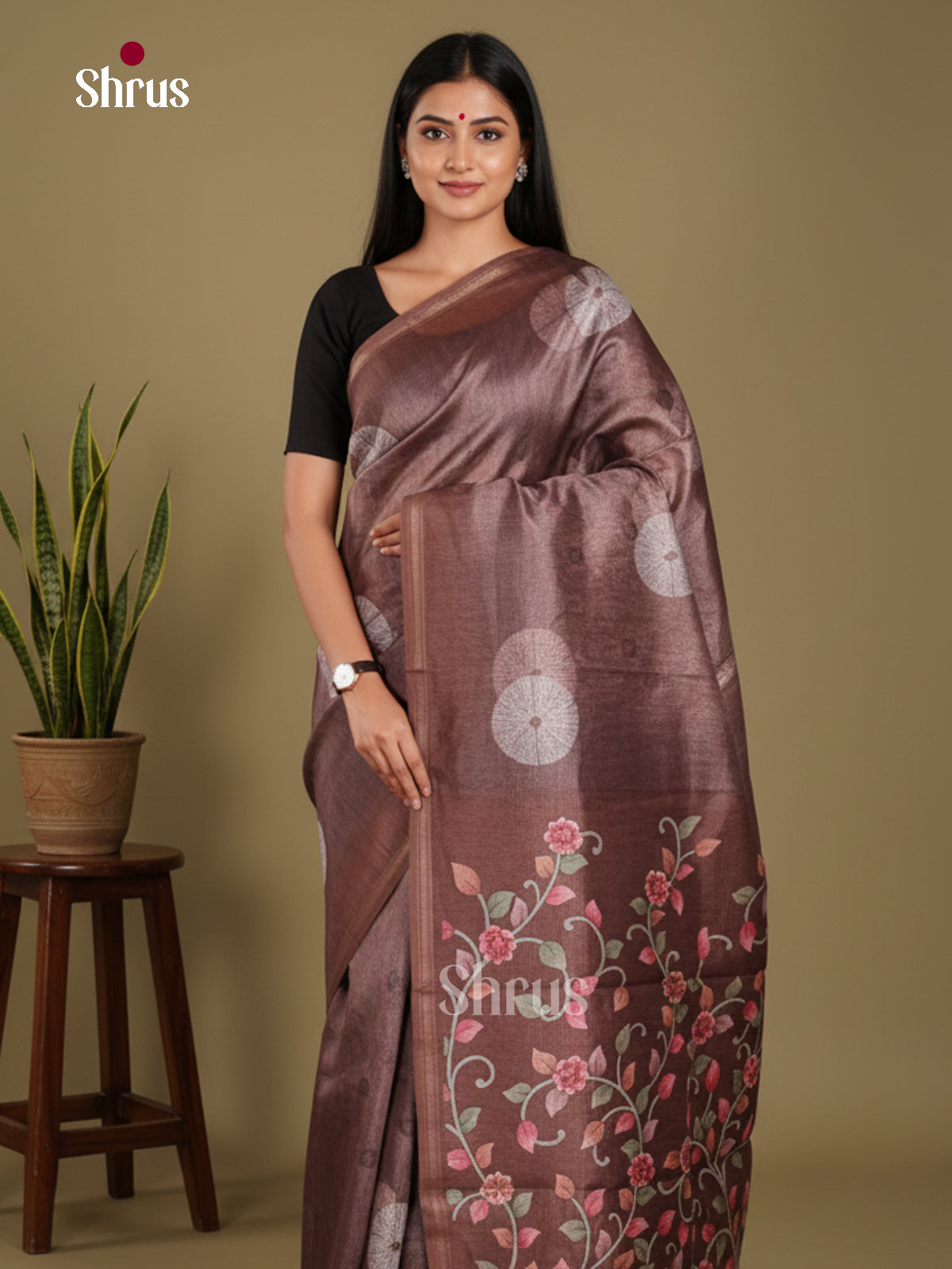 DJS17267 - Semi Chanderi Saree
