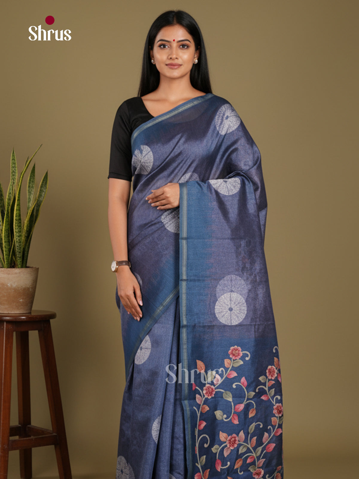 DJS17270 - Semi Chanderi Saree
