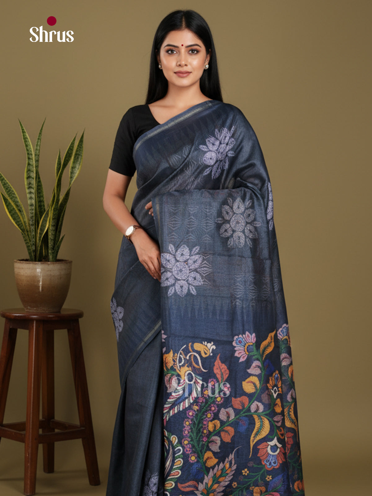 DJS17273 - Semi Chanderi Saree
