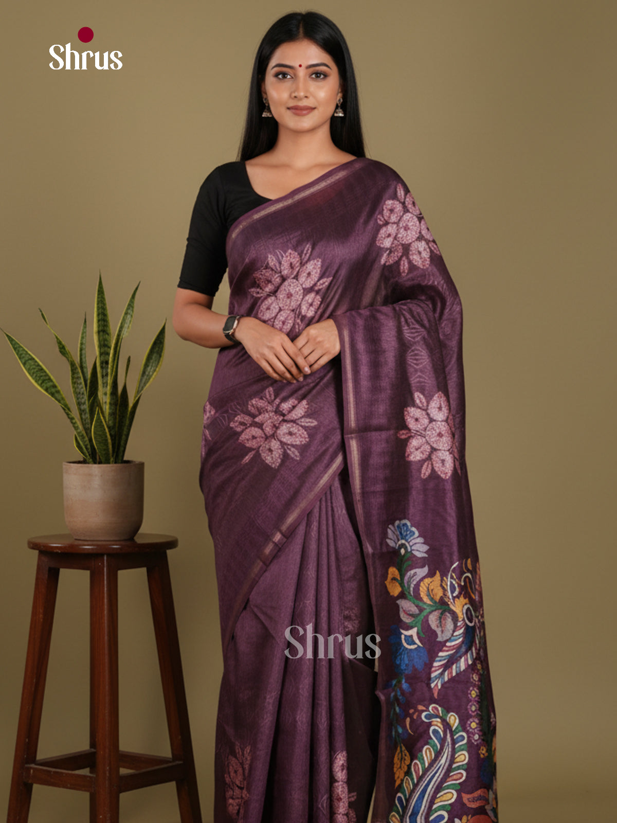 DJS17274 - Semi Chanderi Saree