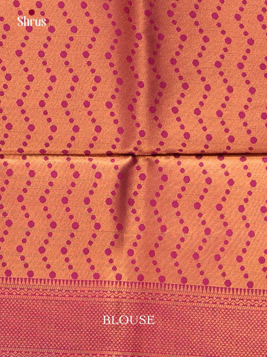 Blue & Maroon- Semi Softsilk Saree