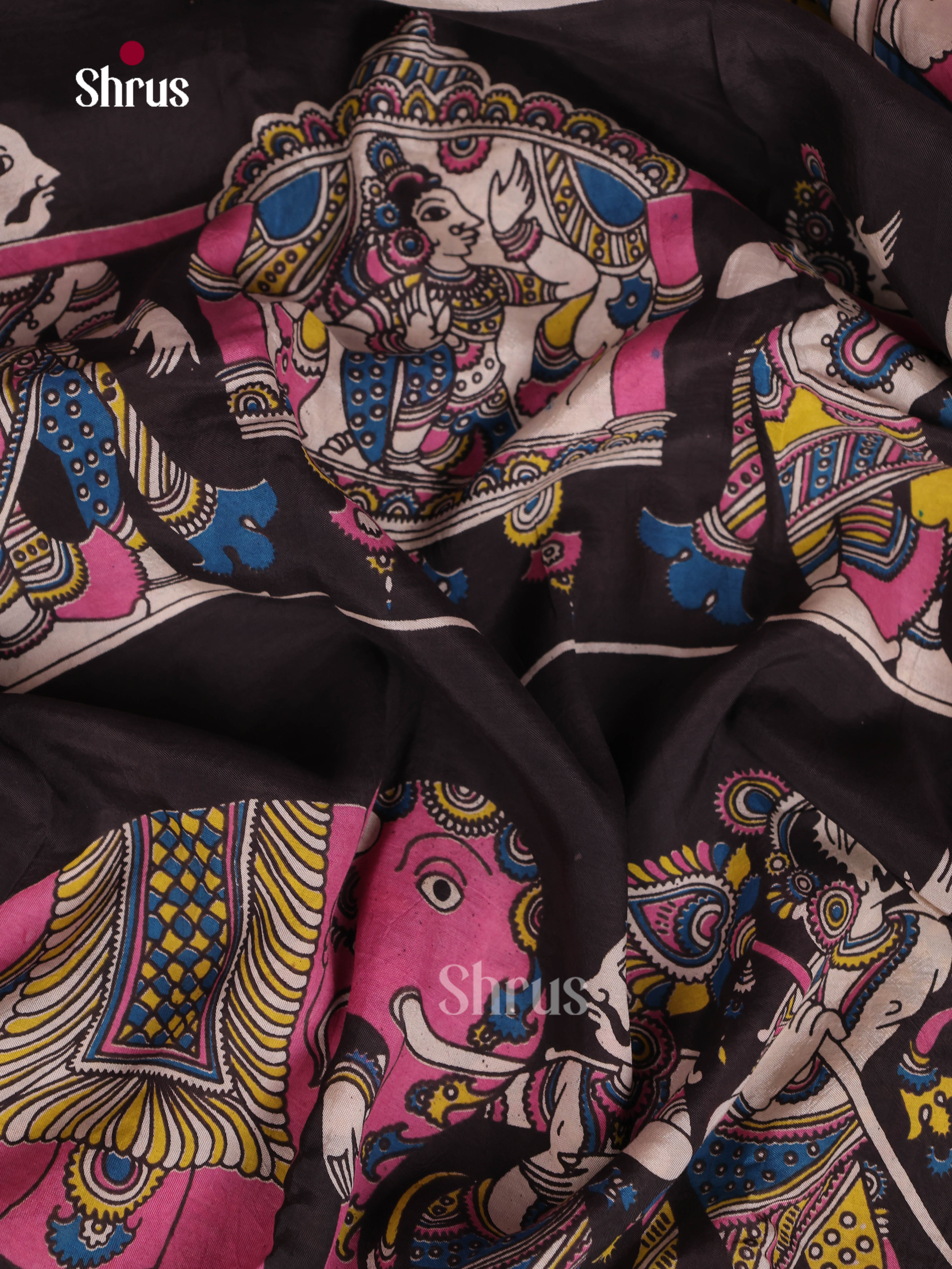 Black & Pink- Mangalagiri silkcotton Saree