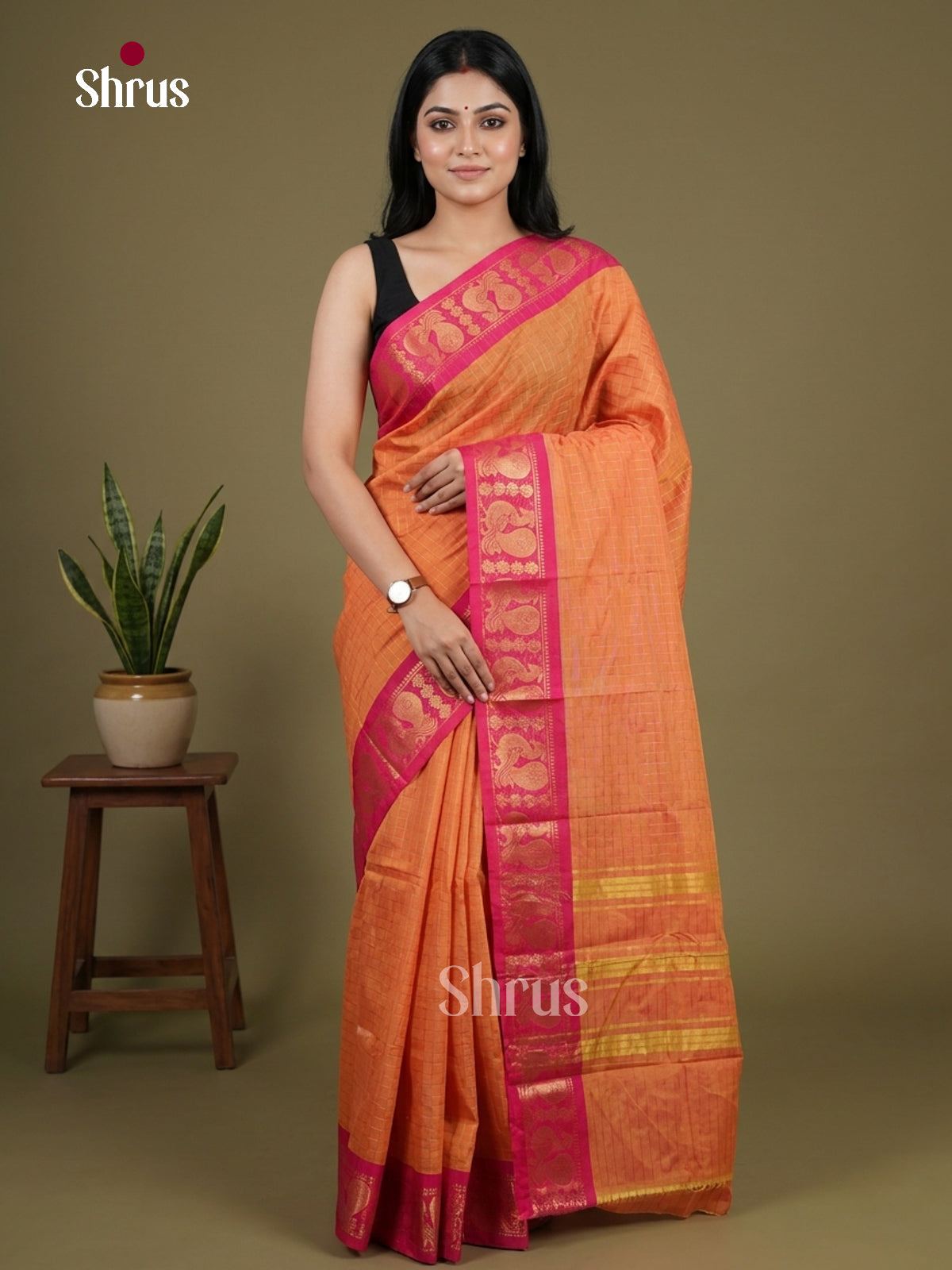 DJS18093 - Chettinad Cotton Saree