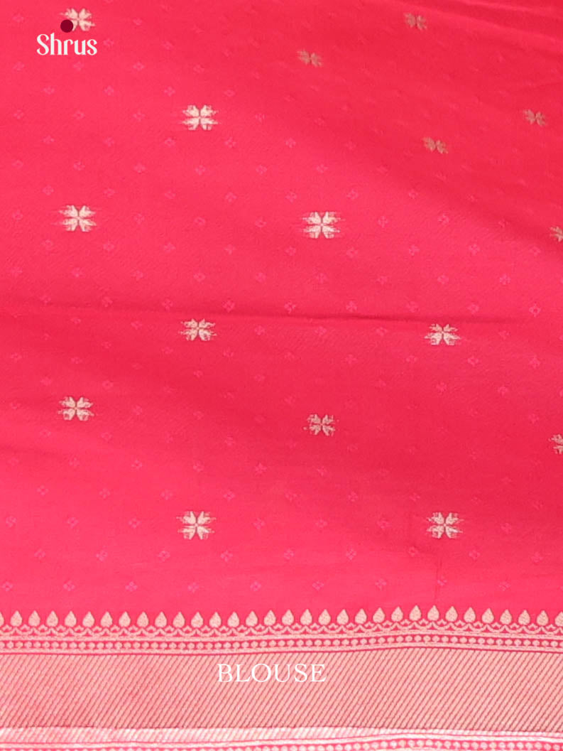 Pink - Semi Softsilk Saree