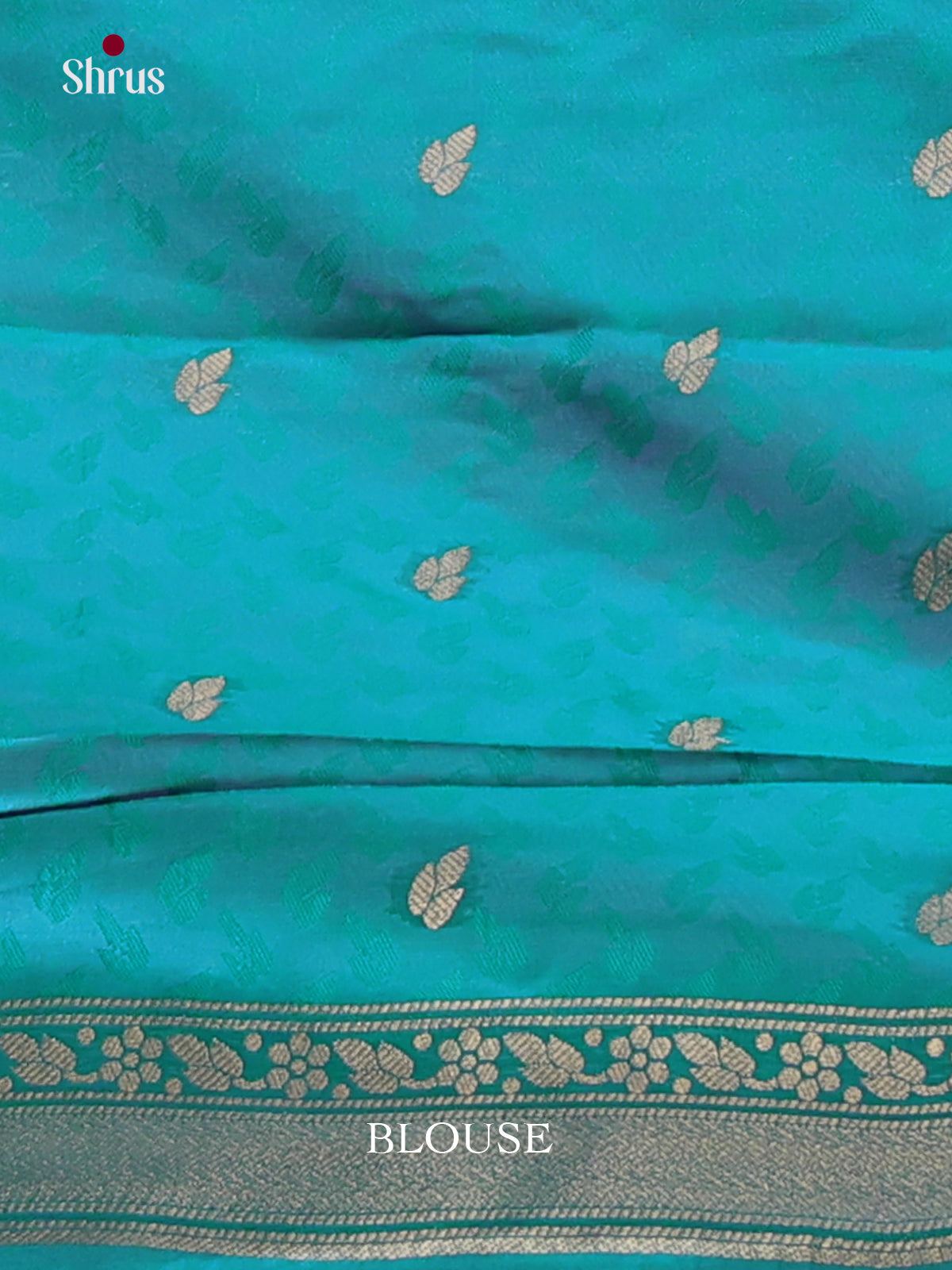 Teal Blue - Semi Softsilk Saree