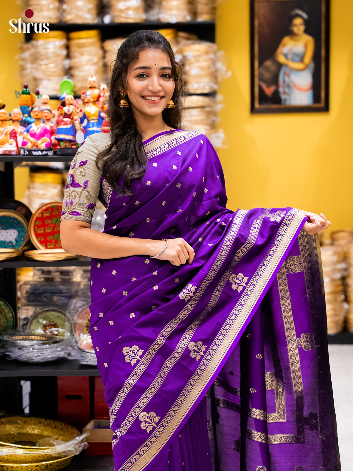 DJS22166 - Semi Softsilk Saree