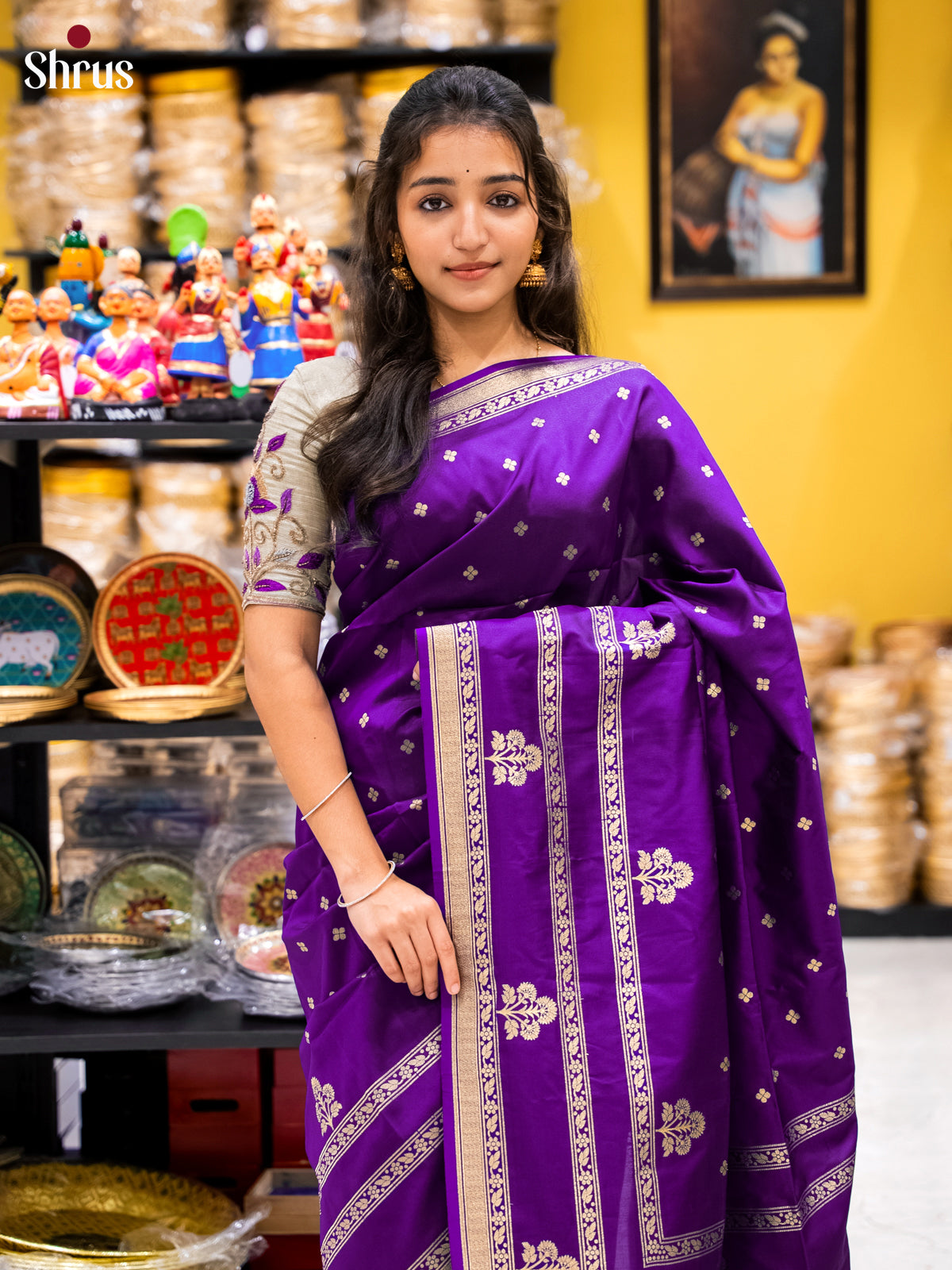 DJS22166 - Semi Softsilk Saree