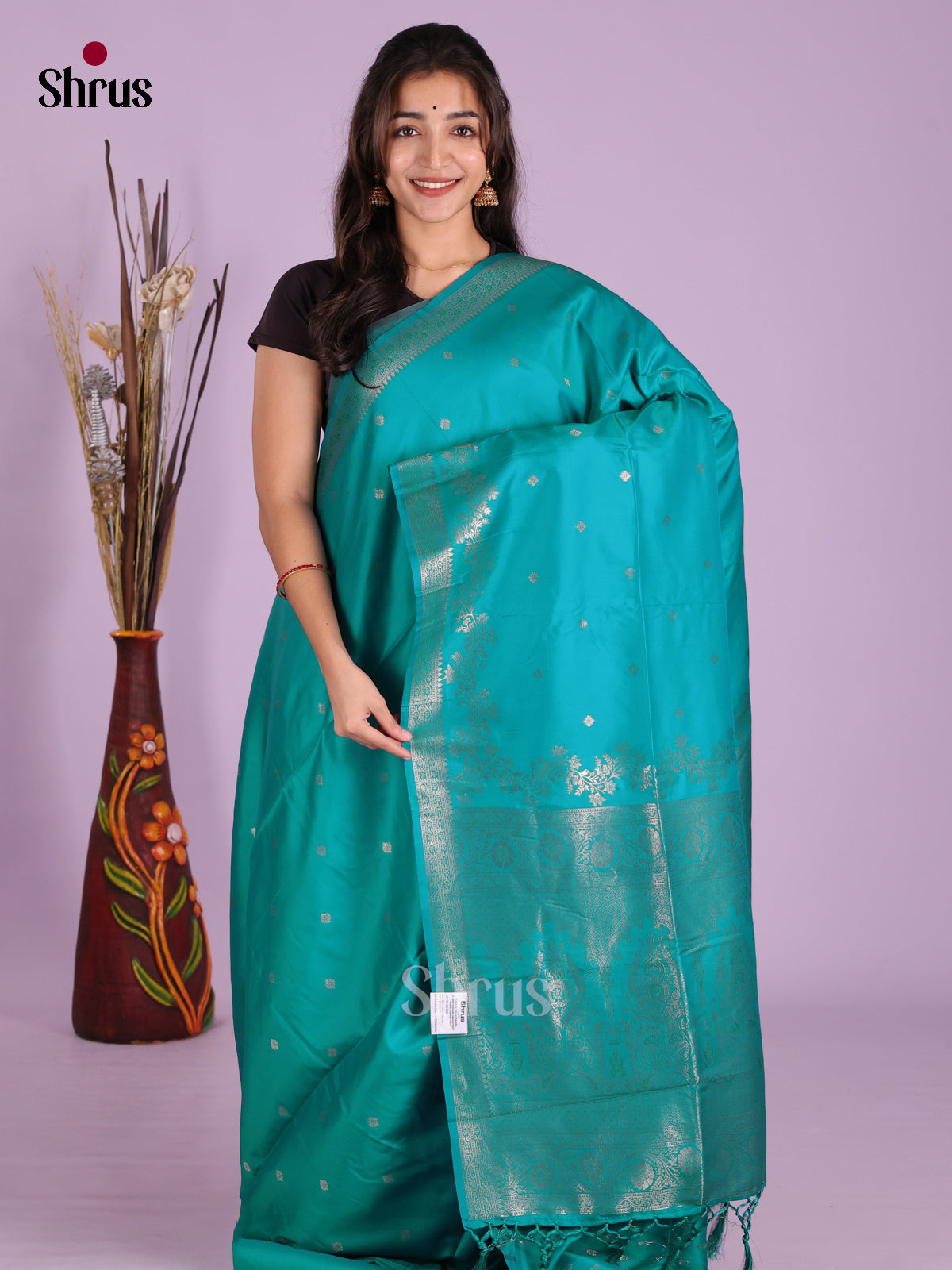 Green - Semi Softsilk Saree