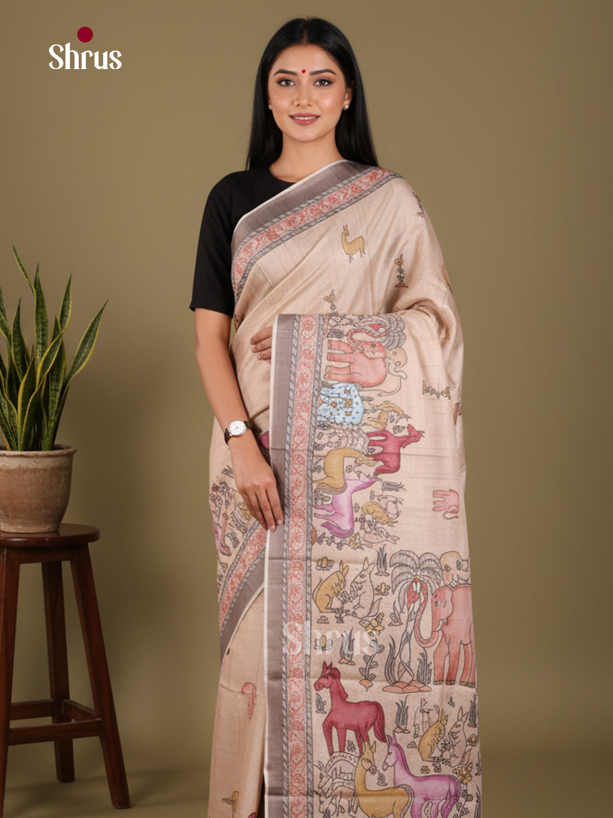 DJS22188 - Butter silk Saree