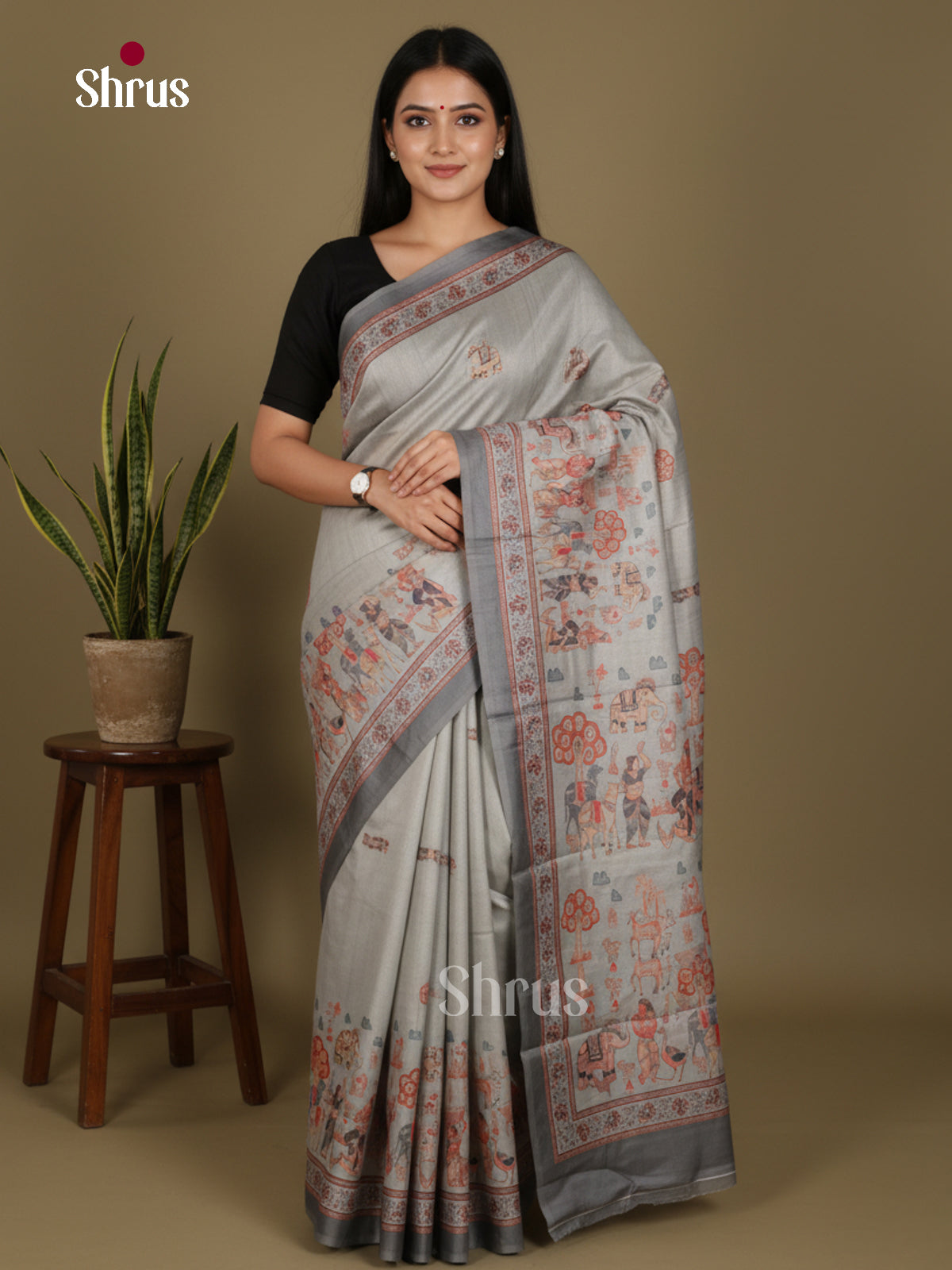 DJS22196 - Butter silk Saree