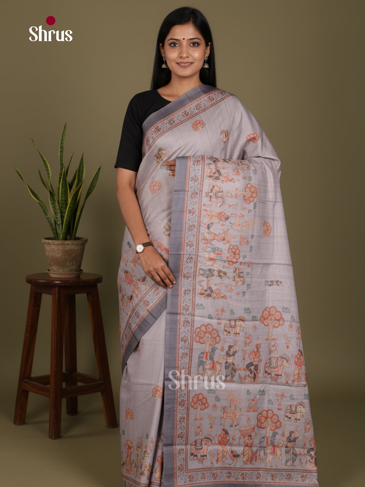 DJS22197 - Butter silk Saree