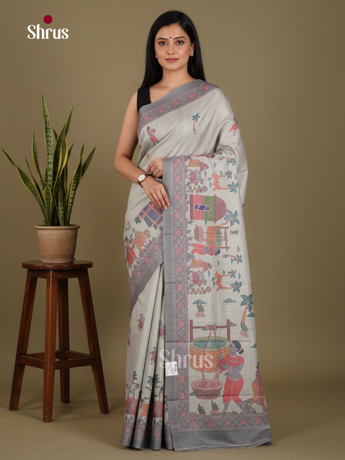 DJS22203 - Butter silk Saree