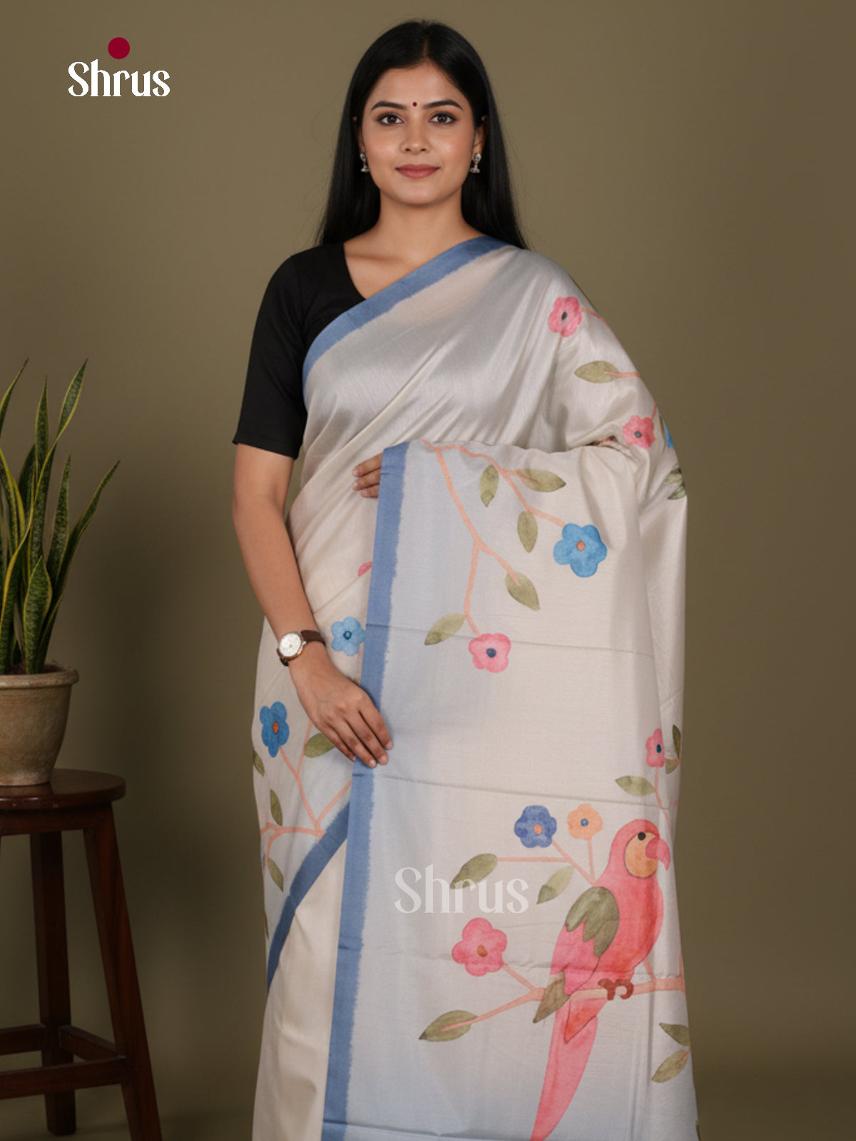 DJS22239 - Butter silk Saree
