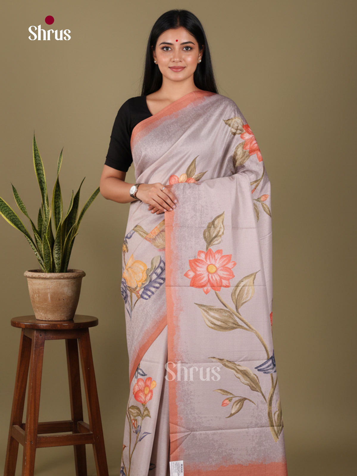 DJS22243 - Butter silk Saree