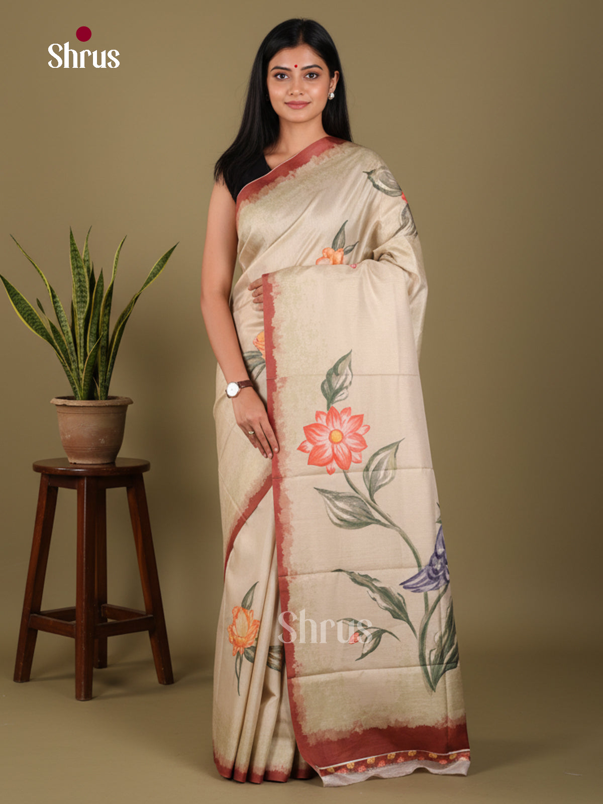 DJS22246 - Butter silk Saree