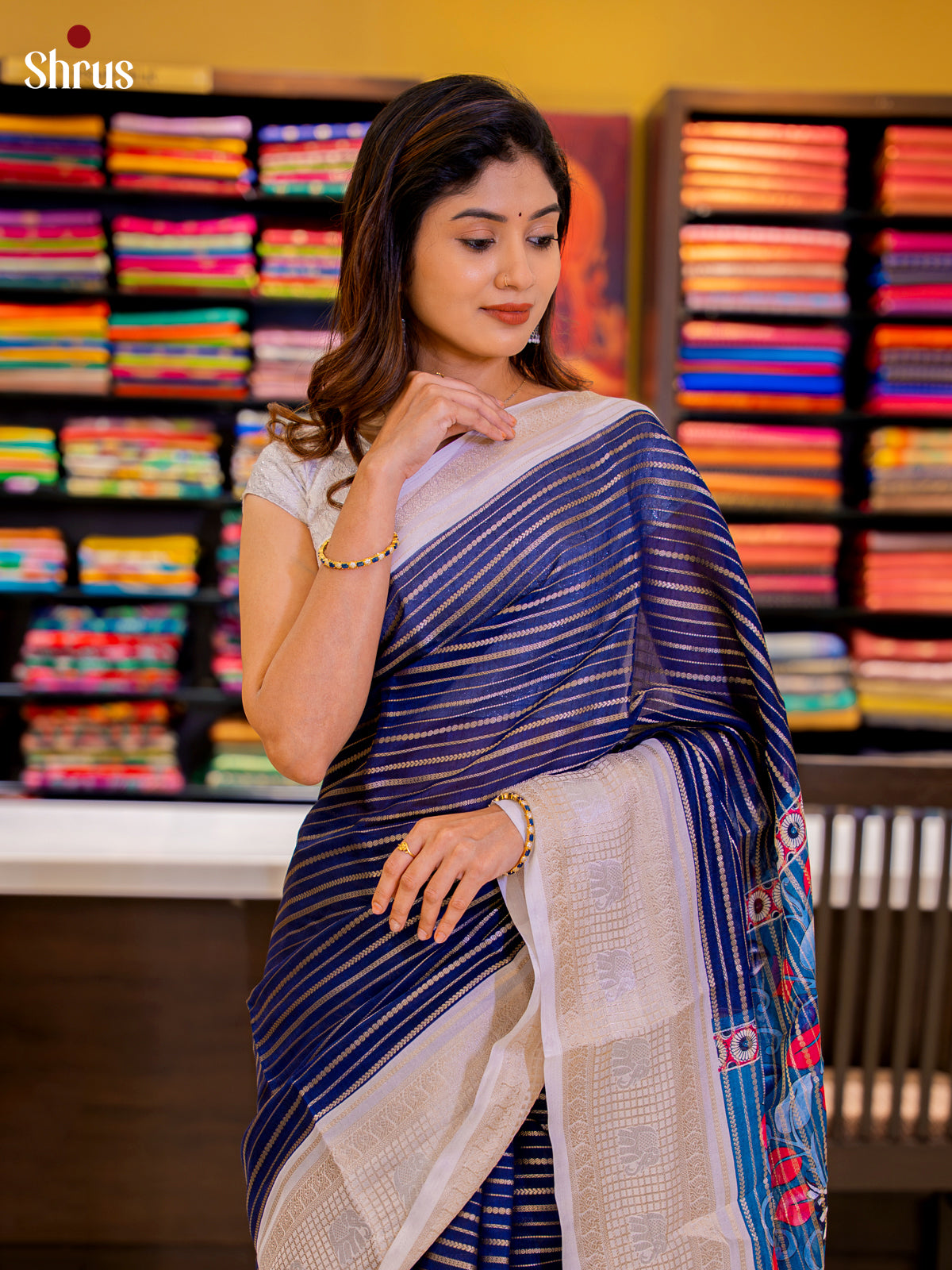 DJS22255 - Semi Mysoresilk Saree