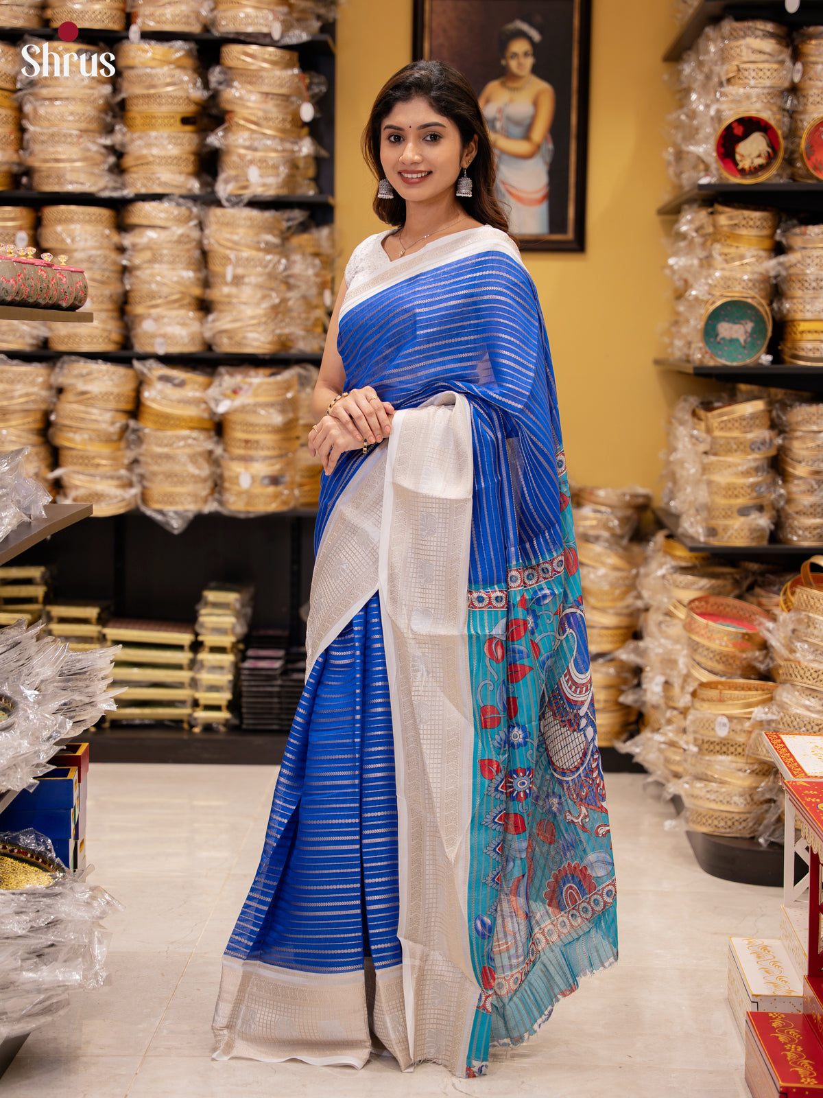 DJS22261 - Semi Mysoresilk Saree