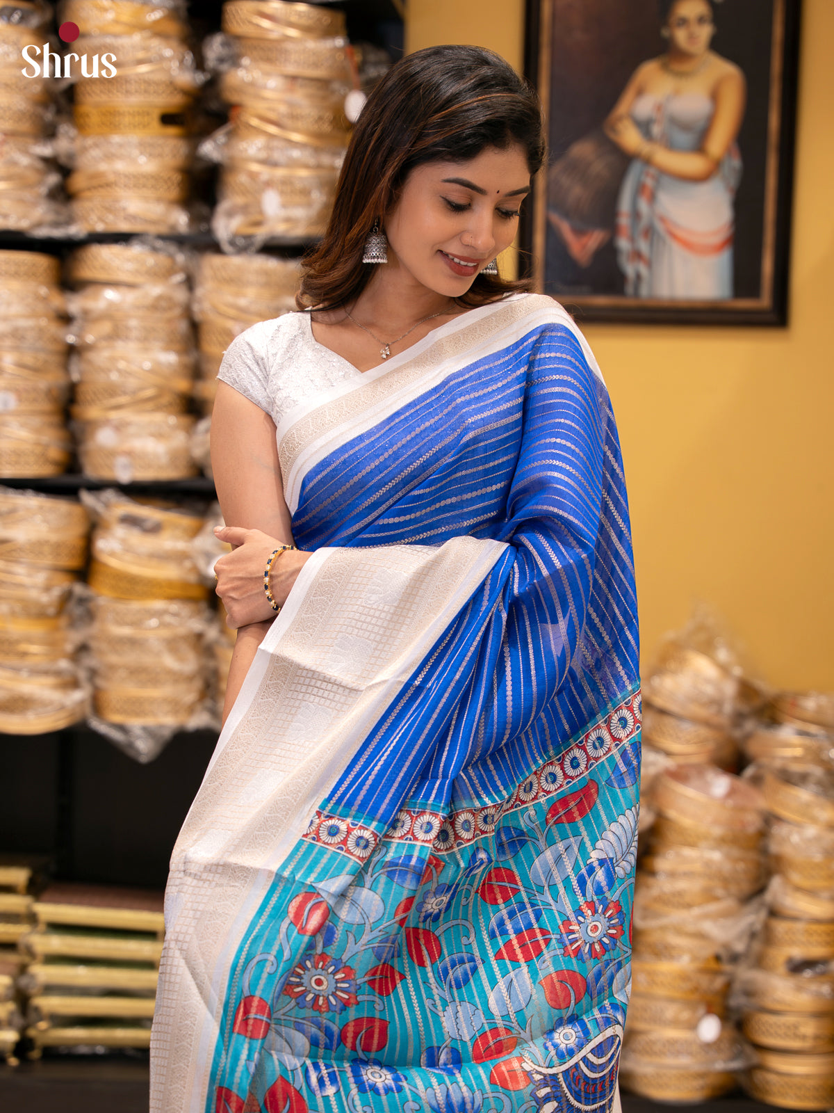 DJS22261 - Semi Mysoresilk Saree