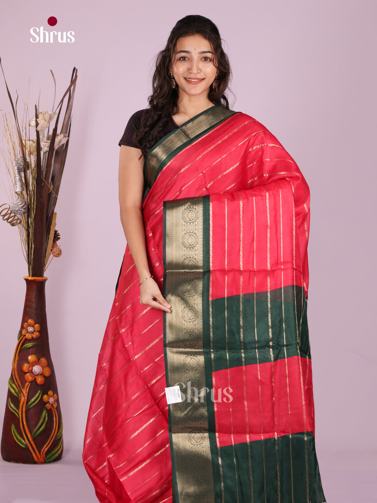 DJS22266 - Semi Mysoresilk Saree - Shop on Shrus.com