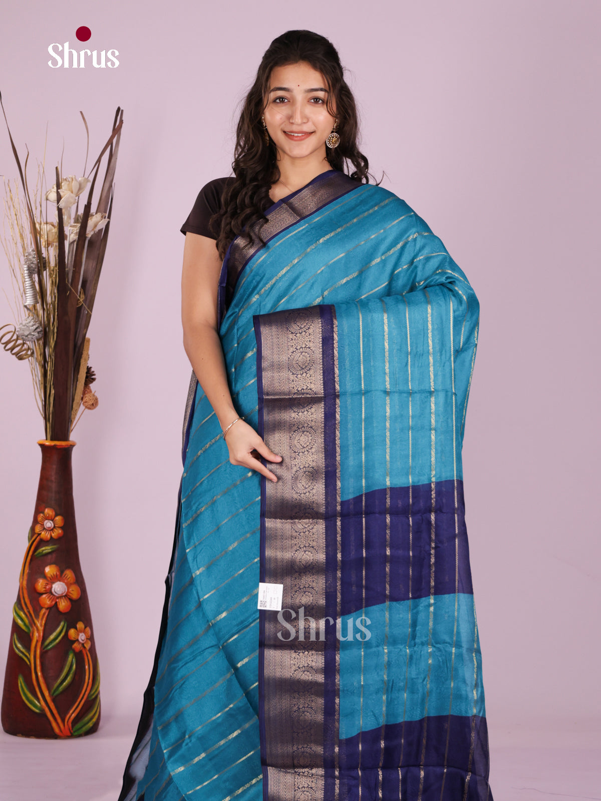 DJS22268 - Semi Mysoresilk Saree - Shop on Shrus.com