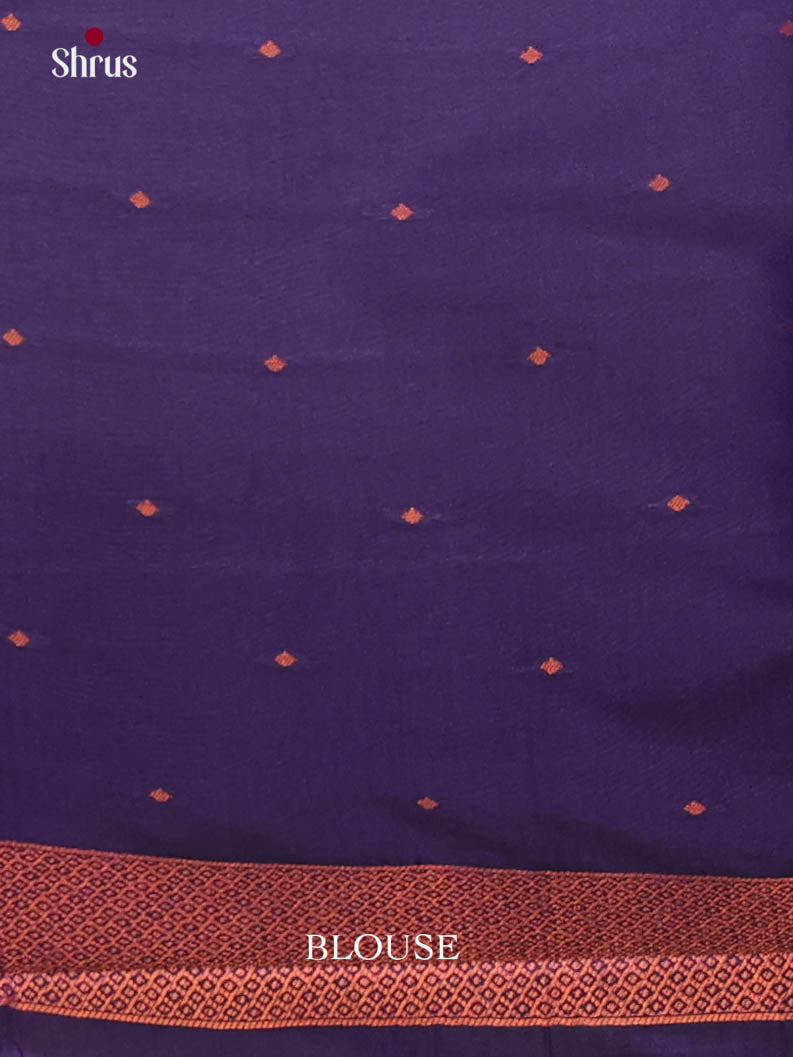 Blue- Semi Softsilk Saree