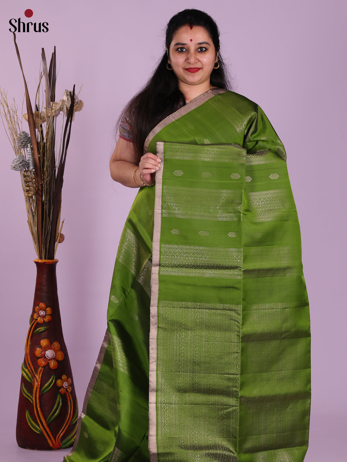 DJS23003 - Soft Silk (HR) Saree - Shop on Shrus.com