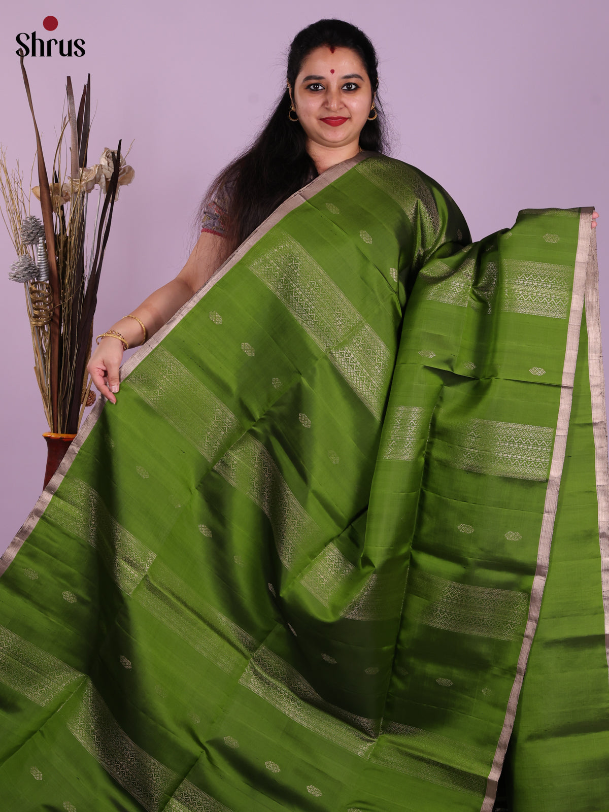 DJS23003 - Soft Silk (HR) Saree - Shop on Shrus.com