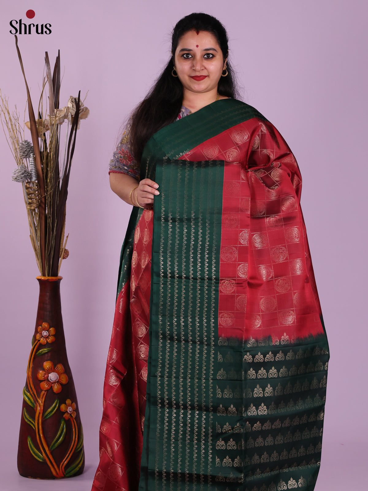 DJS23006 - Soft Silk (HR) Saree - Shop on Shrus.com