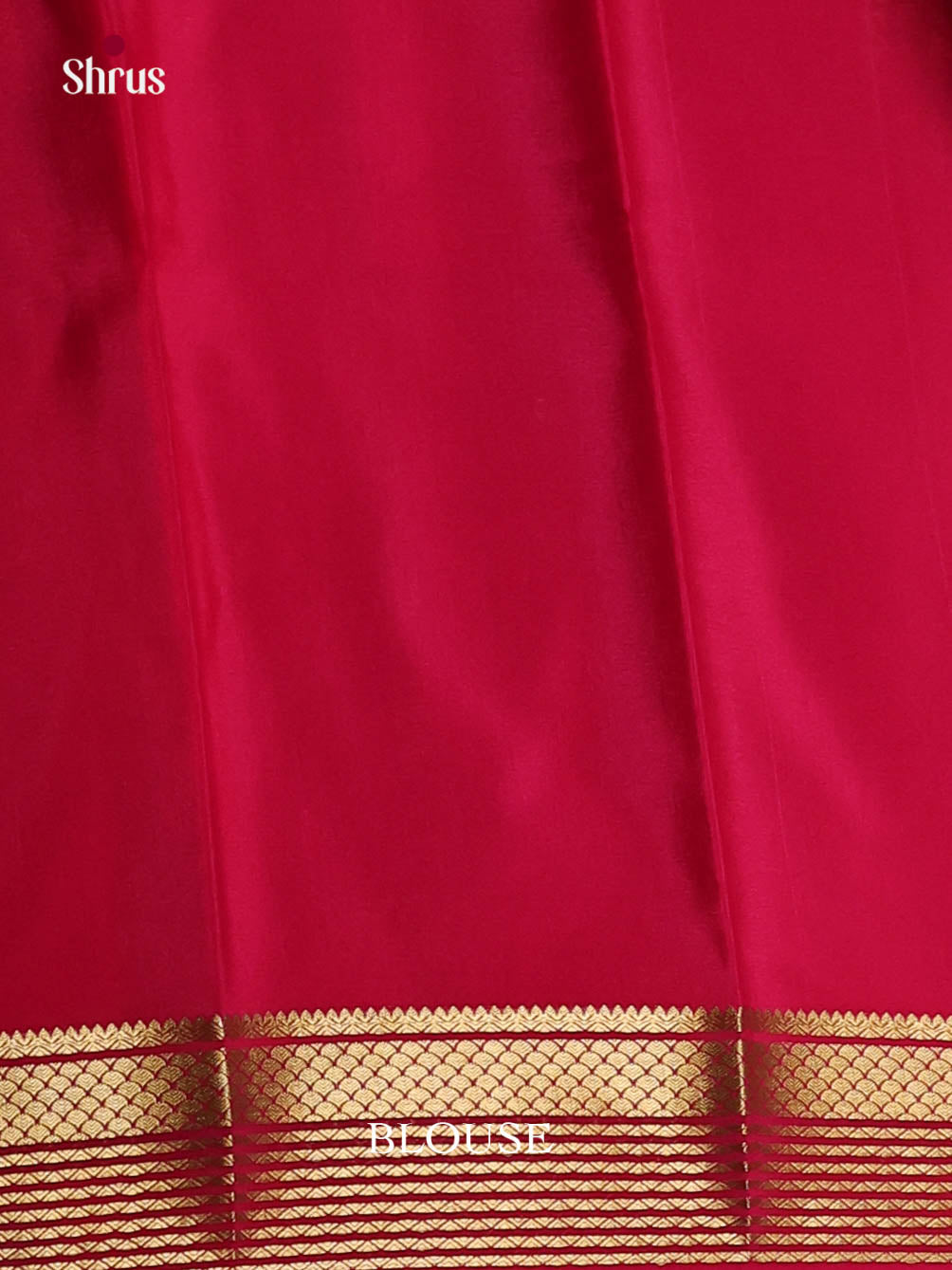 green red gold zari Mysore Silk Saree 1