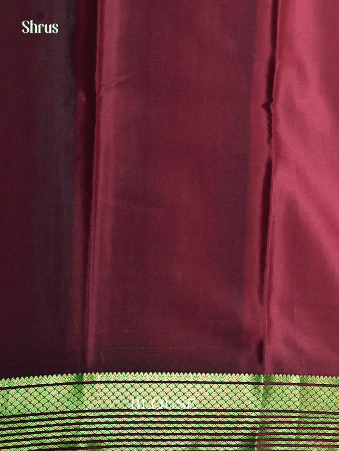 classic maroon red Mysore Silk Saree 1