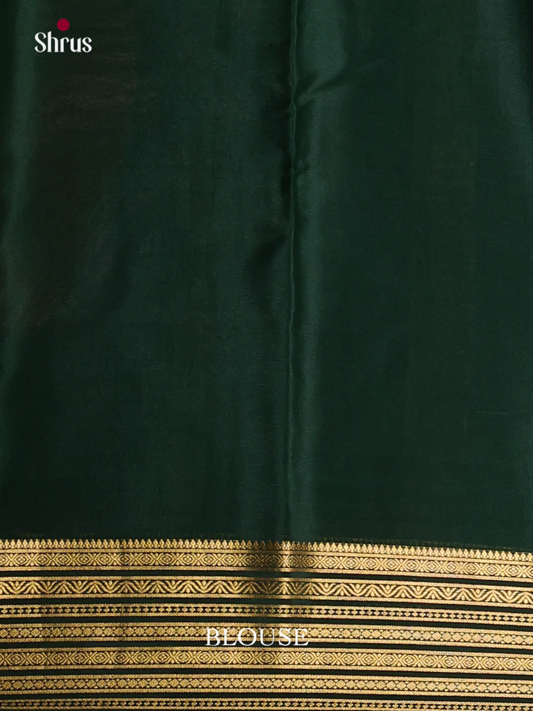 Exquisite Red & Green Mysore Silk Saree with contrast zari stripes border