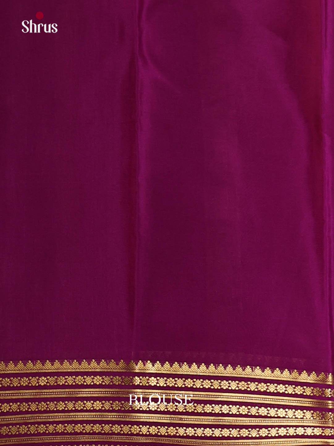 light green marron Mysore Silk Saree 1