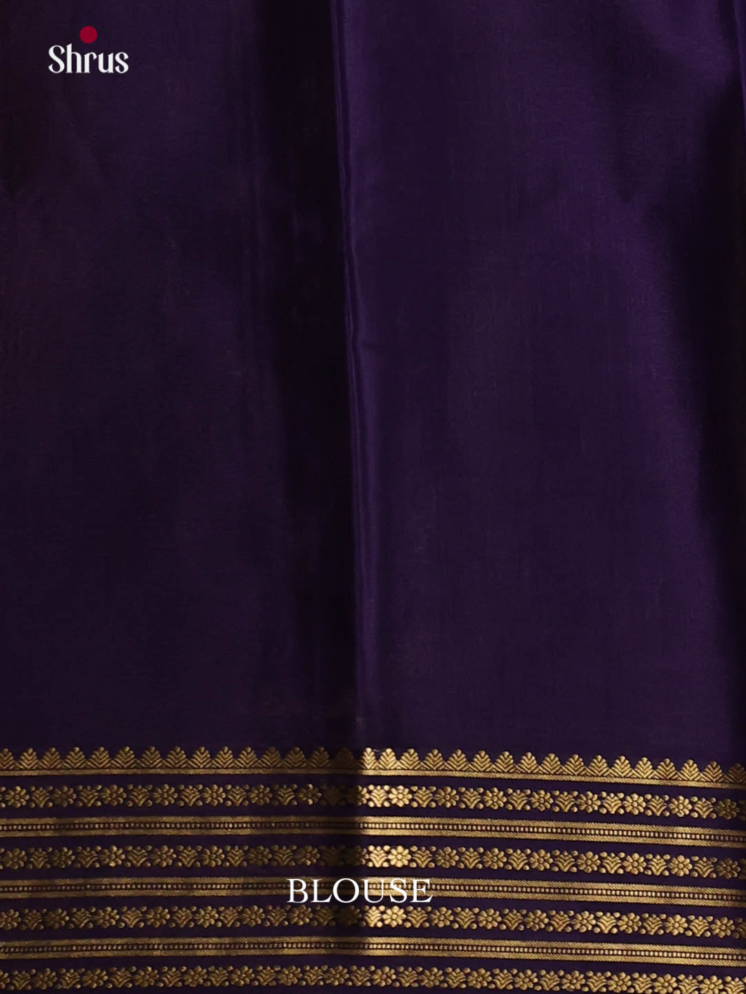 purple dark blue Mysore Silk Saree 1
