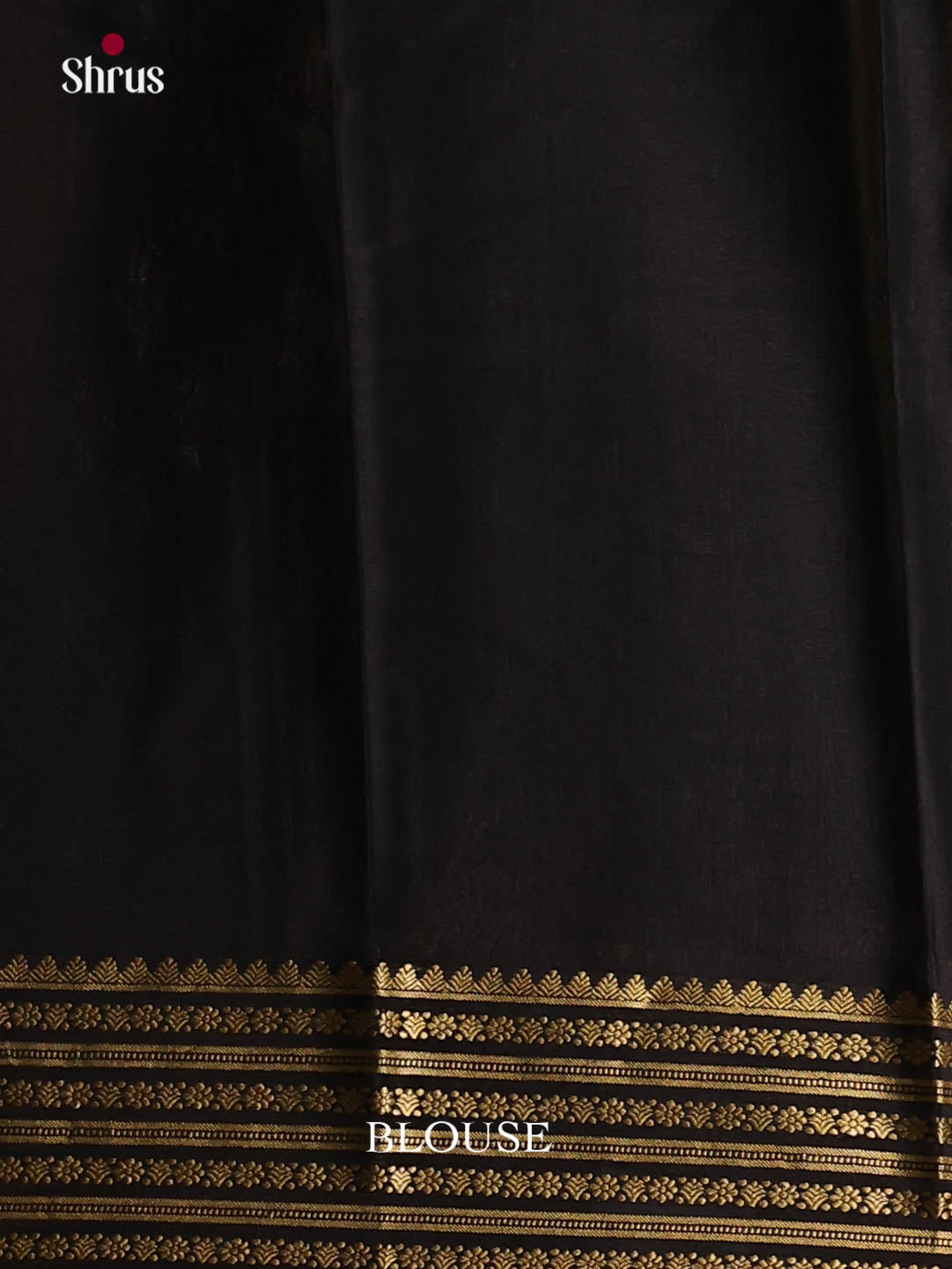 Regal Pastel Blue & Black Mysore Silk Saree with traditional zari striped pallu