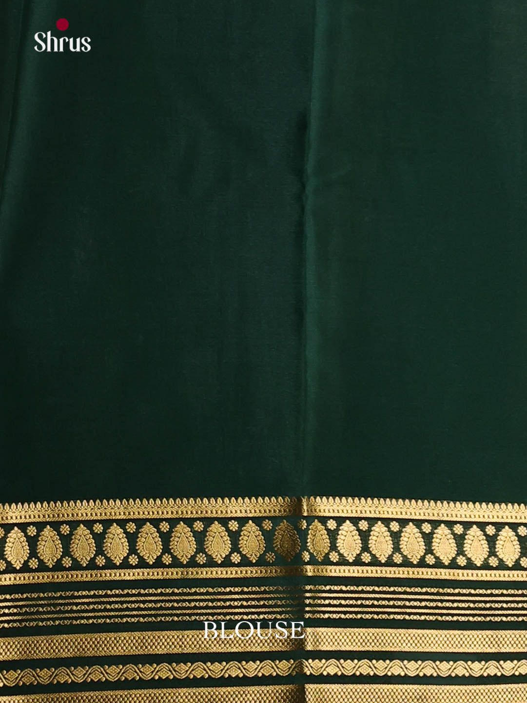 red green zari border Mysore Silk Saree 1