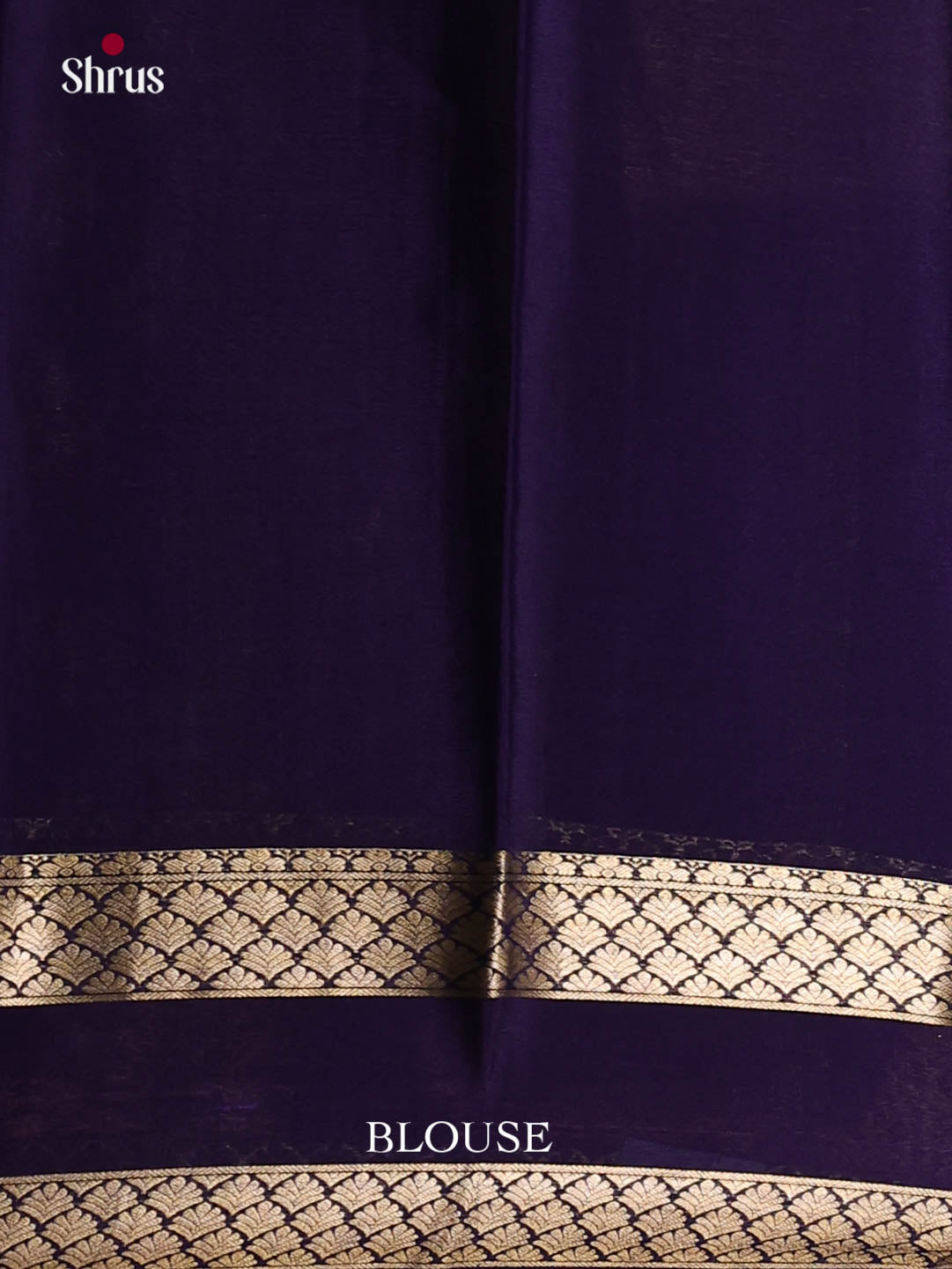 light blue navy blue Mysore Silk Saree 1