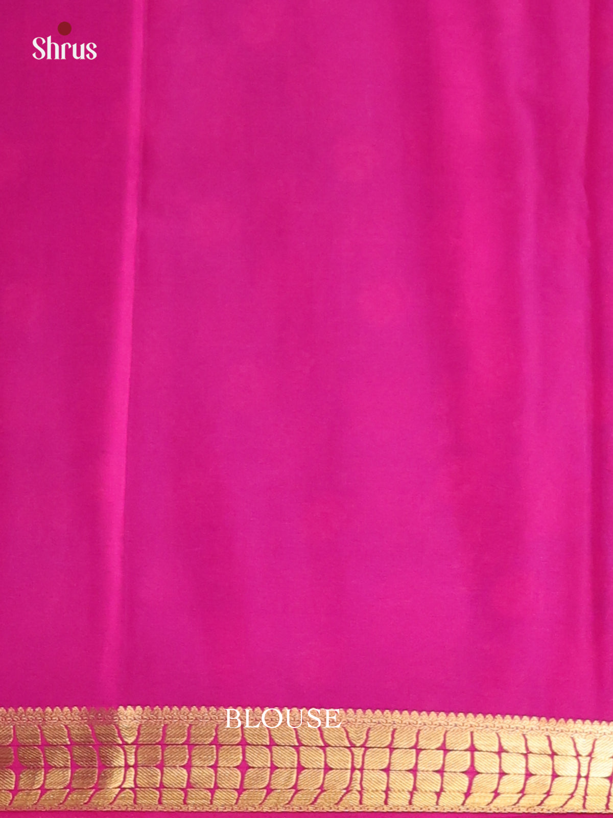 Blue & Pink - Semi Mysoresilk Saree