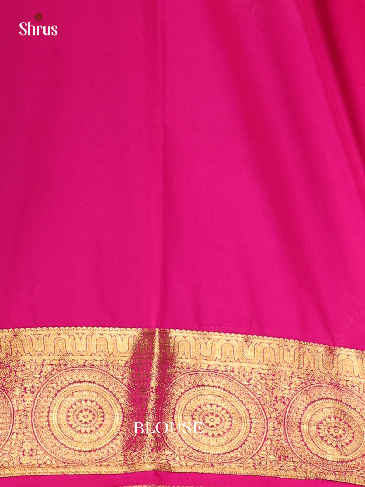 Orange & Pink- Semi Mysoresilk Saree - Shop on Shrus.com